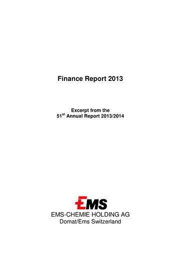 Thumbnail Ems-Chemie Financial Report 2013
