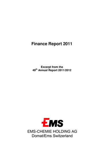 Thumbnail Ems-Chemie Financial Statement 2011