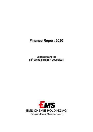 Thumbnail Ems-Chemie Financial Statement 2020
