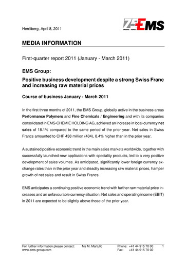 Vorschaubild Ems-Chemie Quartalsbericht 2011-q1