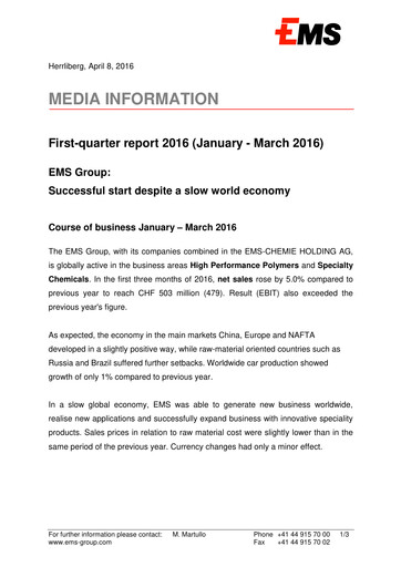 Vorschaubild Ems-Chemie Quartalsbericht 2016-q1