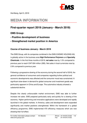 Vorschaubild Ems-Chemie Quartalsbericht 2019-q1