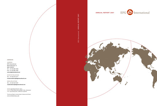 Miniature EFG International Rapport annuel 2007