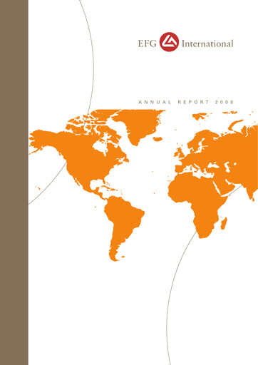 Miniature EFG International Rapport annuel 2008