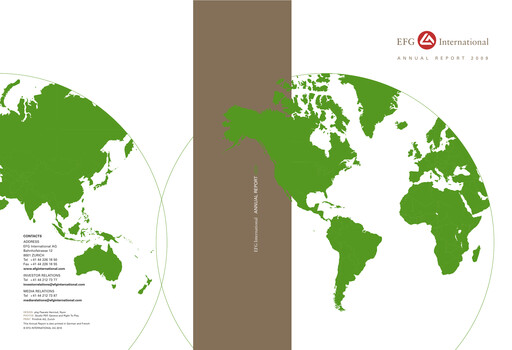 Miniature EFG International Rapport annuel 2009