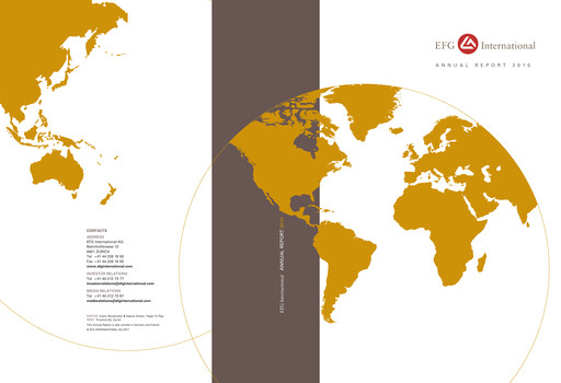 Miniature EFG International Rapport annuel 2010