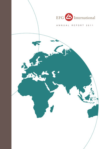 Miniature EFG International Rapport annuel 2011
