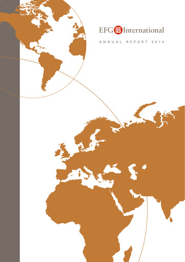 Miniature EFG International Rapport annuel 2014