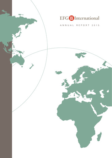 Miniature EFG International Rapport annuel 2015
