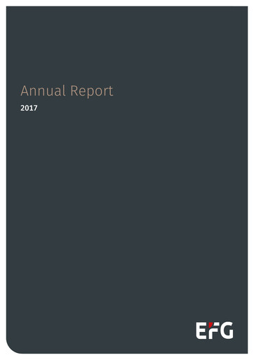 Miniature EFG International Rapport annuel 2017