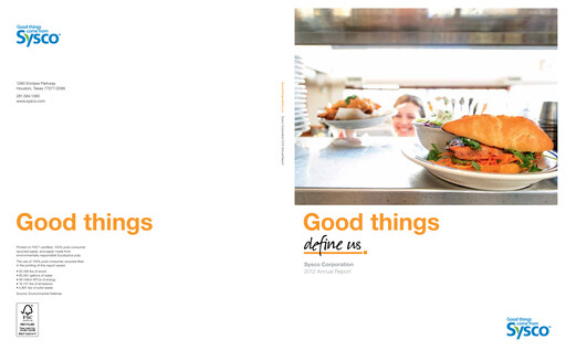 Thumbnail Sysco Annual Report 2012