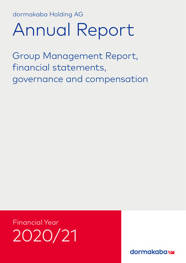 Thumbnail dormakaba Annual Report 2020-2021