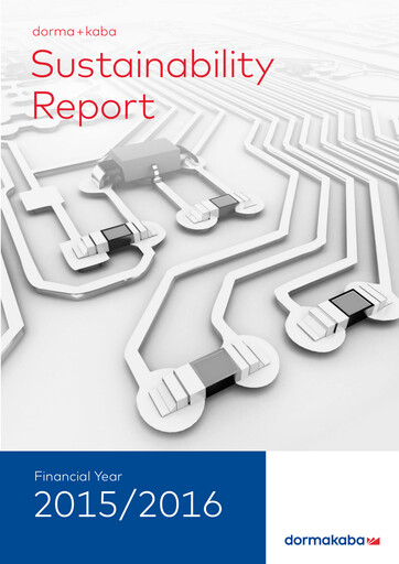 Thumbnail dormakaba Sustainability Report 2015-2016