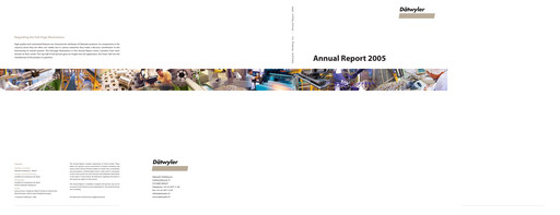 Thumbnail Dätwyler Annual Report 2005