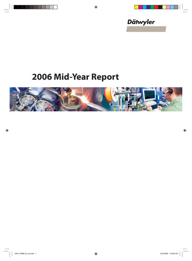 Thumbnail Dätwyler Half-year Report 2006-h1