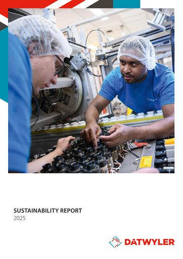 Thumbnail Dätwyler Sustainability Report 2025