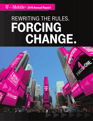 Thumbnail T-Mobile US Annual Report 2016