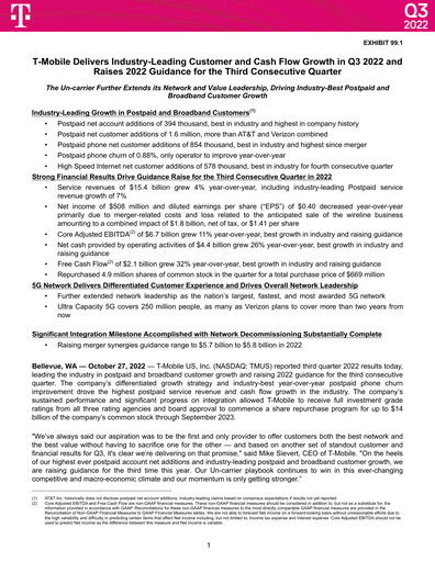Thumbnail T-Mobile US Quarterly Report 2022-q3