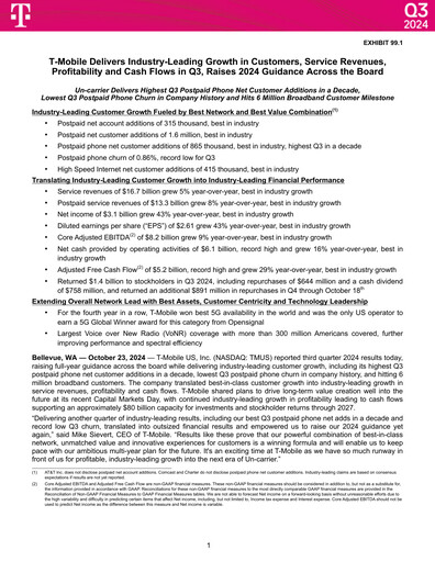 Thumbnail T-Mobile US Quarterly Report 2024-q3