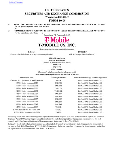 Vorschaubild T-Mobile US Quartalsbericht 2026-q2
