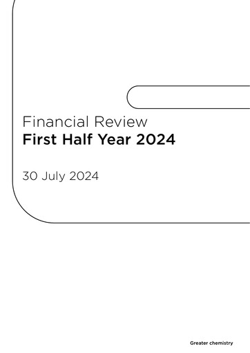 Thumbnail Clariant Half-year Report 2024-h1