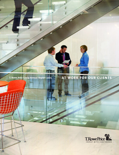 Thumbnail T. Rowe Price
 Annual Report 2007