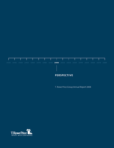 Thumbnail T. Rowe Price
 Annual Report 2008
