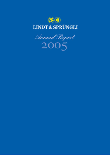 Thumbnail Chocoladefabriken Lindt & Sprüngli Annual Report 2005