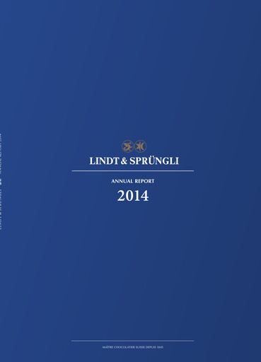Thumbnail Chocoladefabriken Lindt & Sprüngli Annual Report 2014