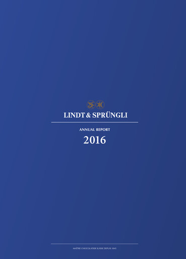 Thumbnail Chocoladefabriken Lindt & Sprüngli Annual Report 2016