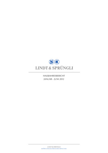 Thumbnail Chocoladefabriken Lindt & Sprüngli Half-year Report 2012-h1
