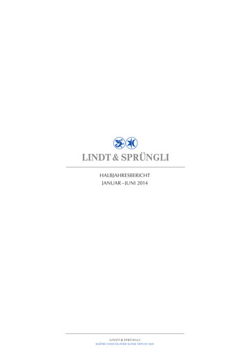 Thumbnail Chocoladefabriken Lindt & Sprüngli Half-year Report 2014-h1