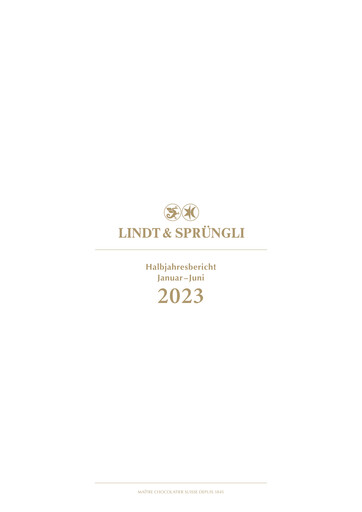 Thumbnail Chocoladefabriken Lindt & Sprüngli Half-year Report 2023-h1
