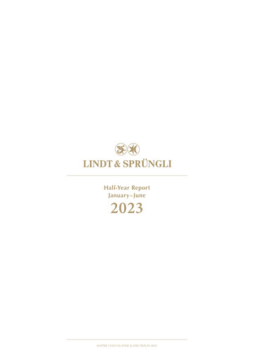 Miniature Chocoladefabriken Lindt & Sprüngli Rapport semestriel 2023-h1