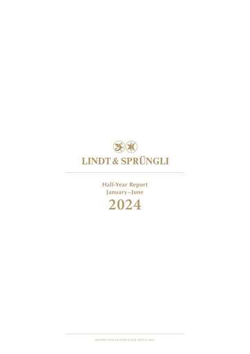 Miniature Chocoladefabriken Lindt & Sprüngli Rapport semestriel 2024-h1