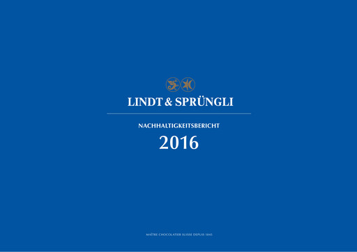 Thumbnail Chocoladefabriken Lindt & Sprüngli Sustainability Report 2016