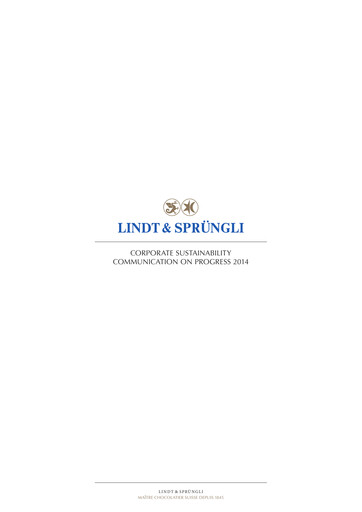 Miniature Chocoladefabriken Lindt & Sprüngli Rapport de durabilité 2014