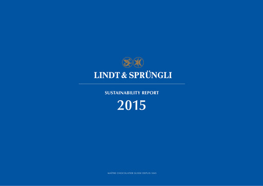 Miniature Chocoladefabriken Lindt & Sprüngli Rapport de durabilité 2015
