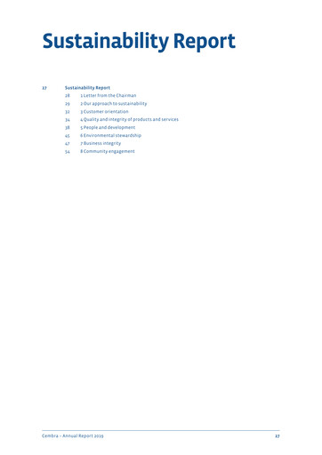 Thumbnail Cembra Money Bank Sustainability Report 2019