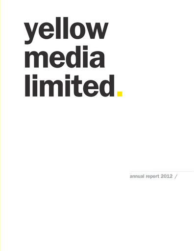 Thumbnail Yellow Pages (Canada) Annual Report 2012