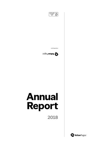 Thumbnail Yellow Pages (Canada) Annual Report 2018