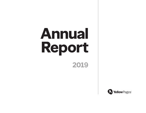 Thumbnail Yellow Pages (Canada) Annual Report 2019