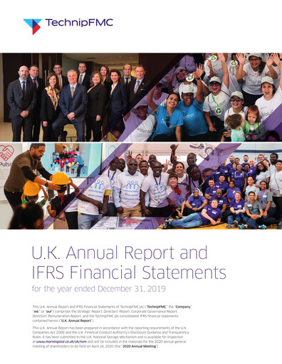 Thumbnail TechnipFMC
 Annual Report 2019