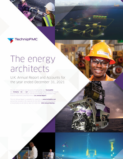 Thumbnail TechnipFMC
 Annual Report 2021