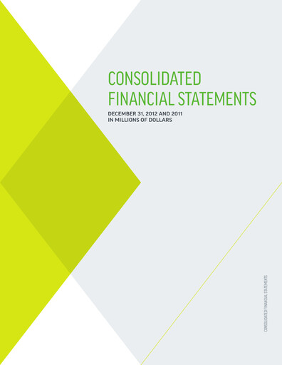 Miniature WSP Global
 Bilan financier 2012