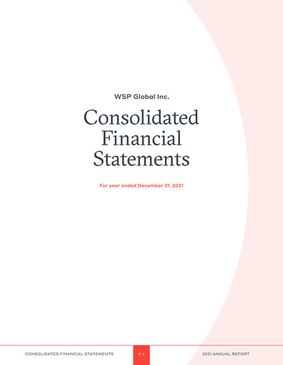 Thumbnail WSP Global
 Financial Statement 2021