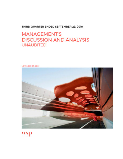 Thumbnail WSP Global
 Quarterly Report 2018-q3