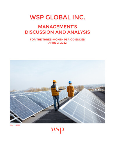 Thumbnail WSP Global
 Quarterly Report 2022-q1