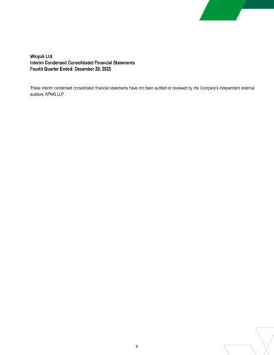 Thumbnail Winpak Quarterly Report 2025-q4