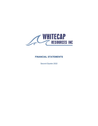 Thumbnail Whitecap Resources Quarterly Report 2022-q2